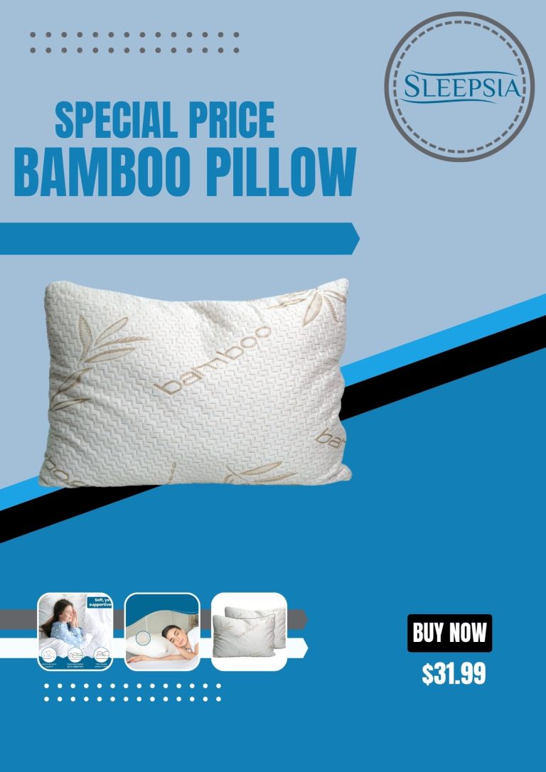 Bamboo Pillow: Standard Size for Natural Comfort and Support